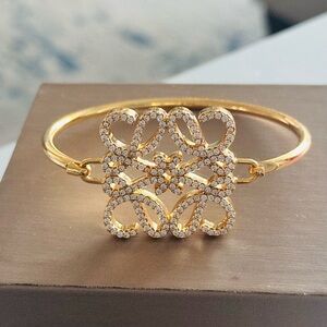 18K Gold Tone Anagram Bracelet